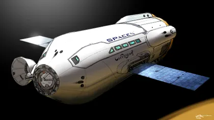 Elon Musk a dezvăluit nava spațială ce va duce oameni pe Marte