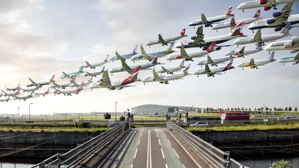 Cum arată 8 ore de trafic aerian surprinse într-o singură imagine