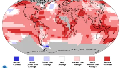 Încălzirea globală a făcut 2016 cel mai călduros an din toate timpurile