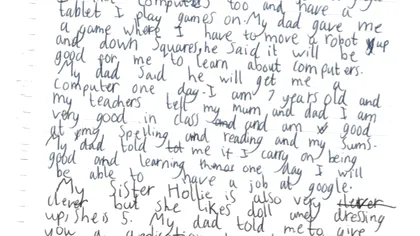 CEO-ul Google răspunde scrisorii trimise de o fetiță de șapte ani