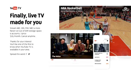 Google face concurență televiziunii clasice cu YouTube TV