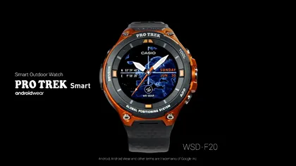 Casio Pro Trek e un smartwatch de cursă lungă cu Android Wear