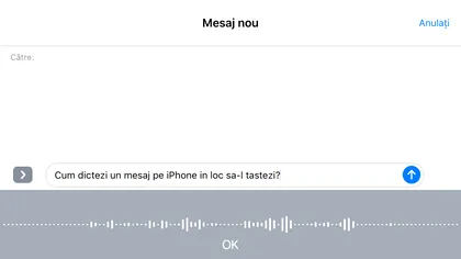 Cum dictezi mesaje pe iPhone dacă nu mai vrei să le tastezi [VIDEO]