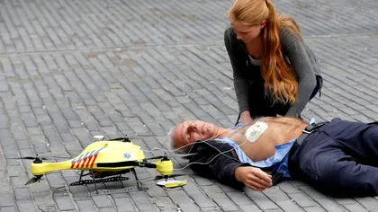 Drona-defibrilator este mai rapidă ca o ambulanță și îți poate salva viața