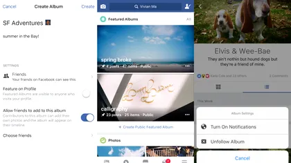 Albumele Facebook vor putea găzdui orice fel de postări, nu doar foto sau video