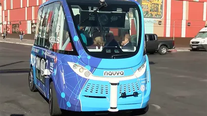 Un autobuz autonom a fost implicat într-un accident rușinos