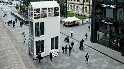 O casă cât un loc de parcare rezolvă problema locuințelor din oraș