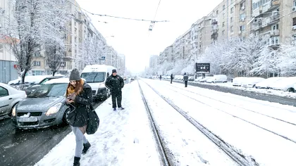 Vremea în București și România: cod portocaliu de ninsori puternice