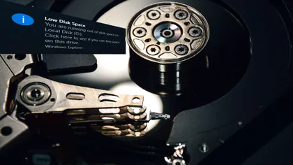 Cum dezactivezi notificările de spațiu limitat pe Windows - Low Disk Space