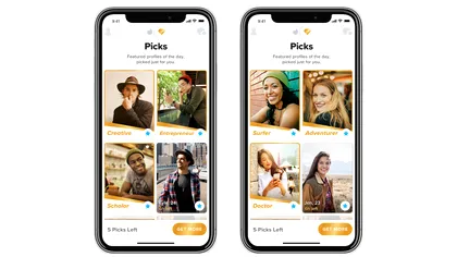 Schimbări la Tinder, cea mai cunoscută aplicație de agățat online