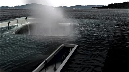 Instalația care-ți permite să mergi pe apă aproape ca Iisus