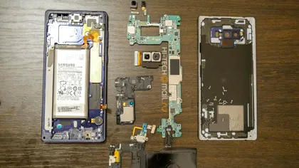 Samsung Galaxy Note 9 dezasamblat dezvăluie sistemul de răcire masiv