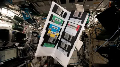Dischetele floppy tocmai au devenit cel mai ciudat suvenir din spațiu