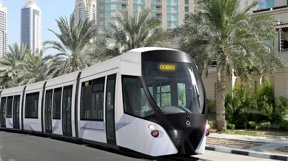 Tramvaiul din Dubai este transportul public la care bucureștenii doar visează