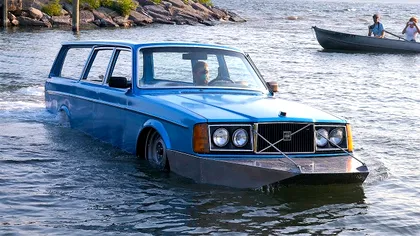 Mașina care merge și pe apă și pe uscat este vehiculul ideal care costă mii de dolari