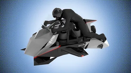 Motocicleta zburătoare îți arată ce este posibil când banii nu-s o problemă