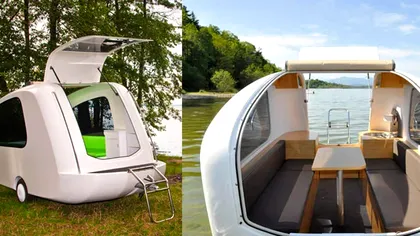 Rulota care merge pe apă și pe uscat este visul oricărui aventurier