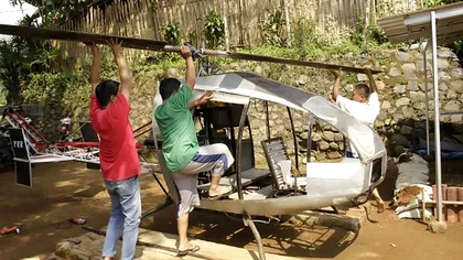 S-a săturat de aglomeraţia din trafic și și-a construit singur un elicopter: cum este posibil