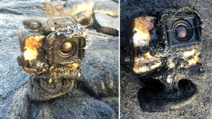 Camera înghițită de lavă care ”a trăit” să vezi filmarea: cum a fost posibil