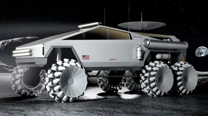 Tesla Cybertruck care ar putea ajunge pe Lună: cum arată mașina ca rover lunar