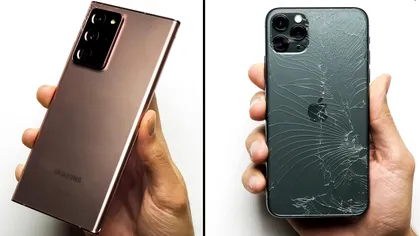 VIDEO Galaxy Note 20 Ultra versus iPhone 11 Pro Max, în singurul test care contează cu adevărat