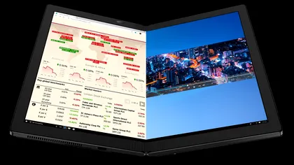 VIDEO Primul pliabil cu Windows 10, oficial: cât costă hibridul laptop - tabletă de la Lenovo