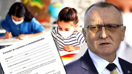 Anunțul de ultimă oră al ministrului Educației. Formularul obligatoriu pe care trebuie să-l completeze toți părinții care au copii cu simptome