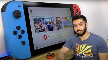 VIDEO Este atât de mare că nu te poți juca pe el: de ce a creat un Nintendo Switch gigantic
