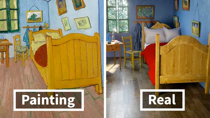 Aceste camere din picturi celebre sunt aduse la viață prin imagini generate de computer