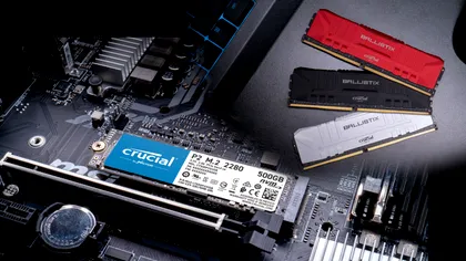 Crucial Ballistix RAM și Crucial P2 SSD, secretele pentru un PC rapid, din toate punctele de vedere
