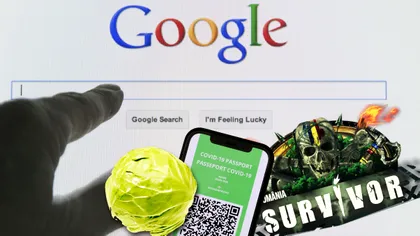„Varză murată”, „Certificat verde” sau „Survivor” sunt doar câteva exemple din ce au căutat românii pe Google, în 2021