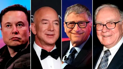 Bill Gates, Elon Musk, Warren Buffett și Jeff Bezos: cei mai bogați oameni ai planetei care au început ”din nimic”