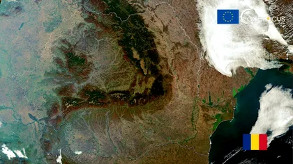 Fotografia cu România din satelit. Ce s-a observat este total surprinzător