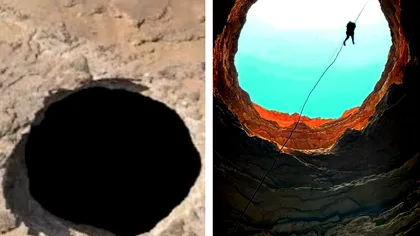 Oamenii au coborât pentru prima dată în „Fântâna Iadului