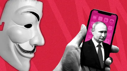 Mesajele primite de milioane de ruși pe telefoanele mobile. Ajutorul pe care-l primește Anonymous nu întârzie să apară