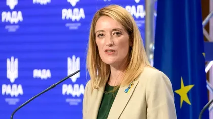 Șefa Parlamentului European cere embargouri pe importurile de energie din Rusia, în contextul crimelor de război din Ucraina