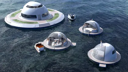 Hoteluri de lux plutitoare, în „stil OZN”: cum vei călători în viitorul apropiat