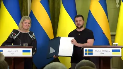 Ucraina și Suedia au semnat o declarație comună. Volodimir Zelenski a oferit toate detaliile