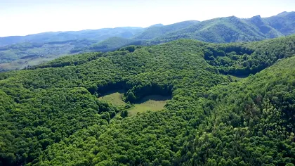 Poiana din România ca o inimă, locul unde te îndrăgostești de frumusețile naturii