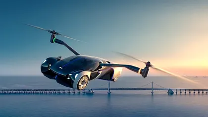 Mașina zburătoare a viitorului, testată la Dubai: cu ce se laudă XPeng X2, cât costă bolidul futurist