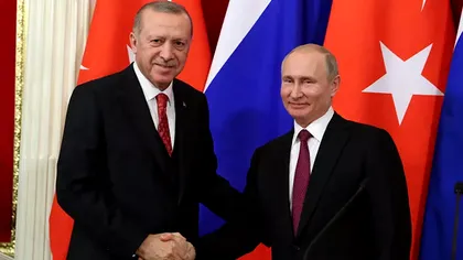 Erdogan îi transmite lui Putin că este nevoie de încetarea focului în eforturile de pace din Ucraina