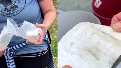 Mesajul ascuns de un copil într-o sticlă, găsit după 10 ani. Ce scria în bilet