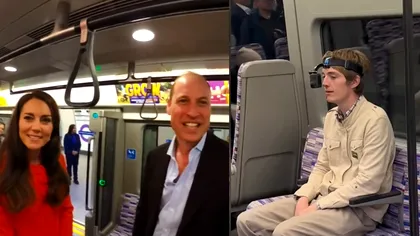 Tânărul care a dat peste Prințul William și Kate Middleton la metrou. Video-ul a creat controverse, de ce îl acuză lumea acum