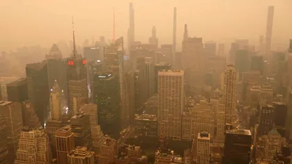 Alertă la New York. Smogul portocaliu, cauzat de incendiile din Canada, a sufocat orașul