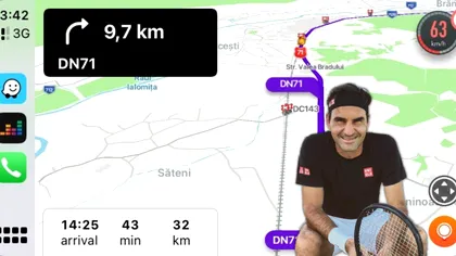 Acum te poți bucura de indicațiile Waze oferite în vocea lui Roger Federer