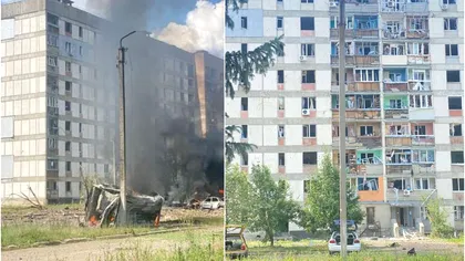 Atac aerian în timpul înmormântării unui soldat ucrainean de elită. 12 copii și doi bebeluși, printre răniți 