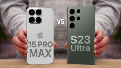Apple iPhone 15 Pro versus Samsung Galaxy S23 - ce telefon de top îți cumperi pe final de 2023