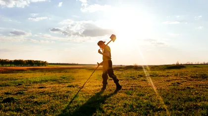 Descoperire importantă în Hunedoara, cu un detector de metale. „Urmează să se facă cercetări” - Foto