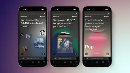 Apple Music îți arată ce obiceiuri muzicale ai avut anul acesta. Replay 2023 „vorbește” despre tine