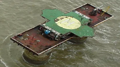 Cea mai mică țară din lume, cu un singur locuitor permanent. Principatul Sealand are monedă proprie, dar și un imn